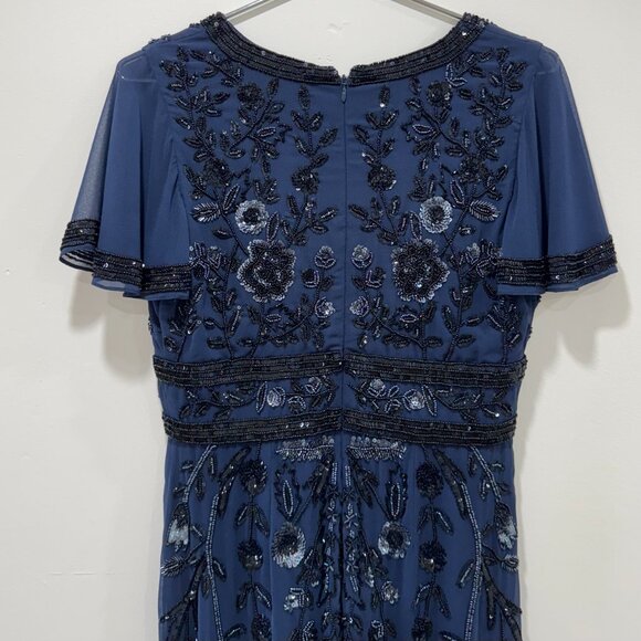 AIDAN MATTOX - EMBROIDERED NIGHT GOWN - SIZE 4 - Picture 4 of 6